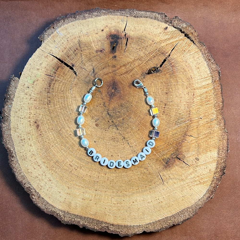 Bridesmaid “friendship” bracelet